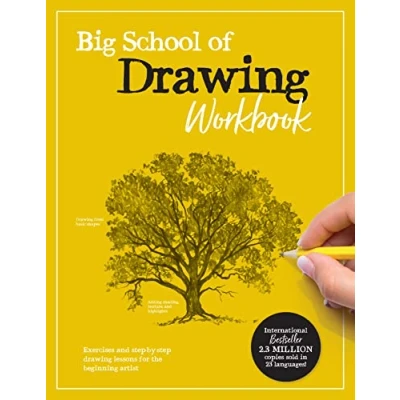 Afbeelding van Big School of drawing Workbook: Exercises and step by lessons for the beginning artist (Volume 2)