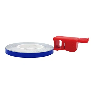 Afbeelding van Brekende Wielstrepen met Applicator, Blauw, 5 mm x 6 mt