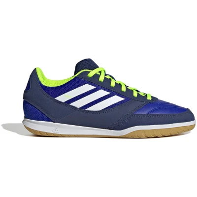 Afbeelding van adidas Performance SALA Competition Unisex Zaalvoetbalschoenen voor kinderen, Maat: 30, Lucid blue/white/lucid lemon Imitatieleer/ textiel