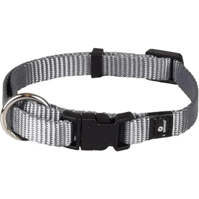 Afbeelding van Hond Halsband Ziggi Grijs XS 20 35cm 10mm