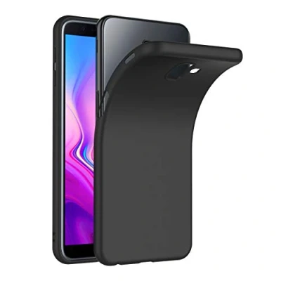 Afbeelding van AICEK Samsung Galaxy J6 Plus Hoes, Zwart Silicone Beschermhoesje voor Case TPU Bumper Phone (6,0 inch)