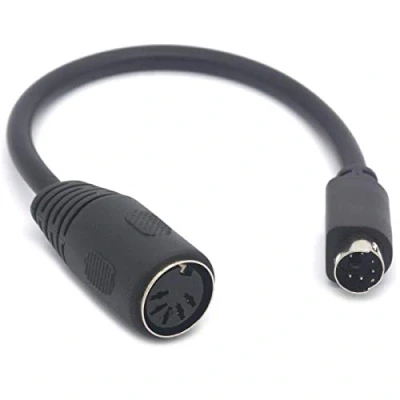 Afbeelding van OpenII PS/2 Naar AT Toetsenbord Kabel Adapter 6 Pin Mini Din Mannelijk 5 MIDI Vrouwelijke (5 Vrouw Mannelijk)