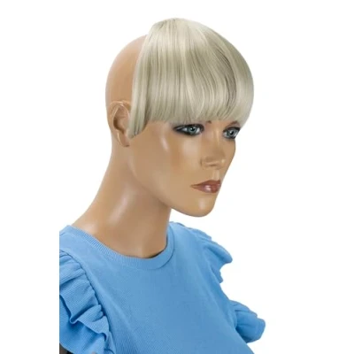 Afbeelding van CAISHA Clip In Verlenging Haarverlenging Pony Voorhoofd Franje Natuurlijk Haarstukje Lichtblond HF3