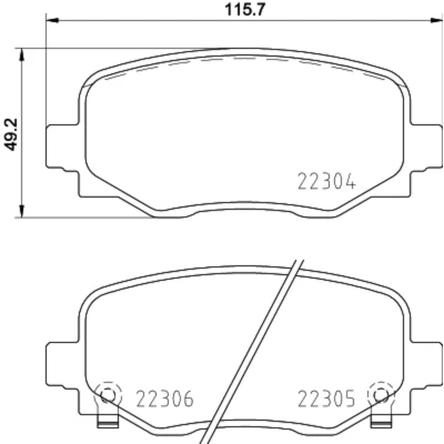 Afbeelding van Brembo Remblokset P 23 177