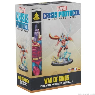 Afbeelding van ATOMIC MASS GAMES, Marvel: Crisis Protocol War of Kings, Karakter en Crisenpack uitbreiding, Tabletop, 2 spelers, vanaf 14 jaar, 90 120 minuten, Duits, meertalig