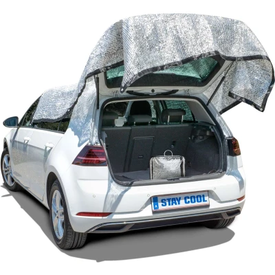 Afbeelding van Zonwerend net, zonwerende schaduw, zonnezeil, warmtebescherming, schaduwnet, UV bescherming Stay Cool 4x6m 31096