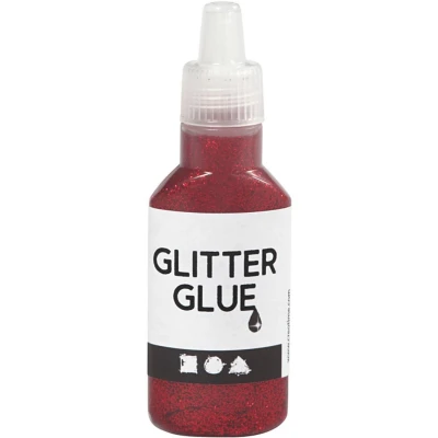 Afbeelding van Creativ Company Glitterlijm Rood, 25 ml
