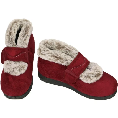 Afbeelding van Padders Dames bordeaux pantoffels maat 39