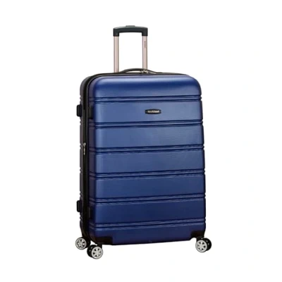 Afbeelding van Rockland Abs 28&quot; Uitbreidbare Spinner Bagage, Blauw, Checked Large 28 Inch, Melbourne Uitbreidbaar Hard Case
