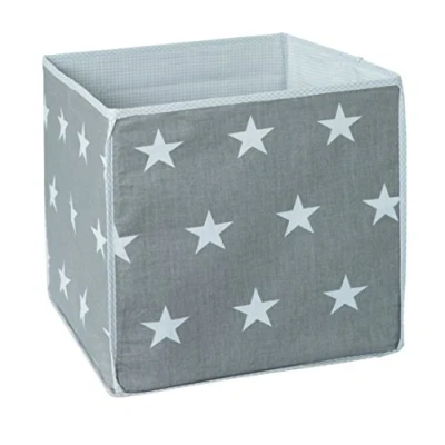 Afbeelding van roba Little Stars&#039; Opbergdoos, Grijs Met Witte Sterren