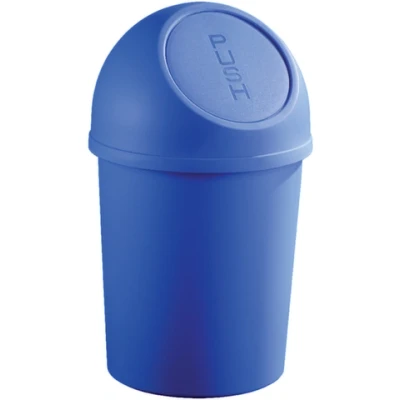 Afbeelding van afvalbak 13l HxØ 490x253mm romp PP blauw deksel