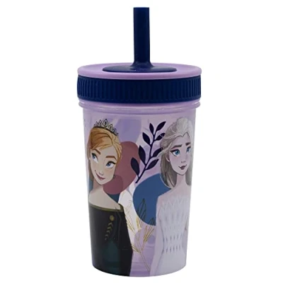 Afbeelding van Stor Frozen Trust The Journey Herbruikbare drinkbeker voor kinderen, met siliconen palet, 465 ml