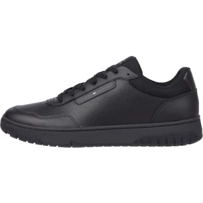 Afbeelding van Tommy Hilfiger Basket CORE LITE Sneakers laag, Heren, Maat: 46, Black Leer en textiel