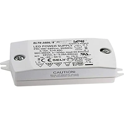 Afbeelding van Self Electronics SLT6 350IL 4 LED driver Constante stroomsterkte 7.7 W 350 mA 3 22 V/DC Montage op ontvlambare oppervlakken, PFC schakeling,
