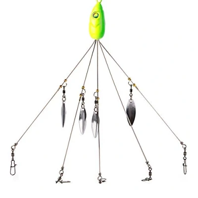 Afbeelding van Paraplu Fishing Lure met 5 Arms Rig 18g Rotating Sequin Alabama Umbrella Aas voor buitenvissen