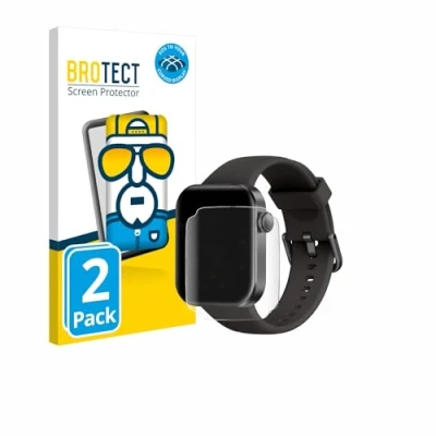 Afbeelding van BROTECT Schermbeveiliging voor volledig scherm, Smartwatch beschermfolie, Transparant