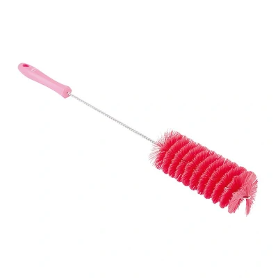 Afbeelding van Vikan Pijpborstel Ø 60mm Medium met Handvat Roze