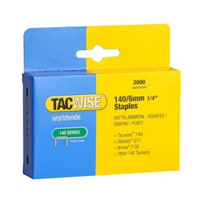 Afbeelding van Tacwise 0345 Type 140/6mm Heavy Duty Gegalvaniseerde nietjes, Pack van 2000