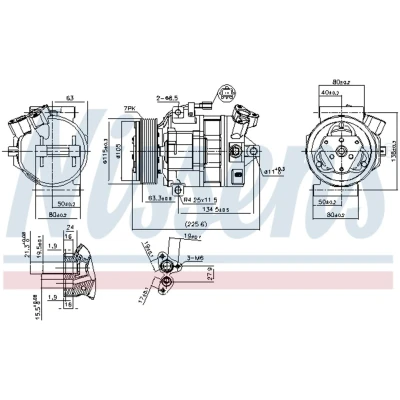 Afbeelding van Nissens Airco compressor 890138