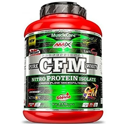 Afbeelding van Amix Proteína CFM Nitro Whey 1 Kg MuscleCore Ayuda a Mantener la Masa Muscular / con Enzimas Digestivas Sabor Milk Vainilla