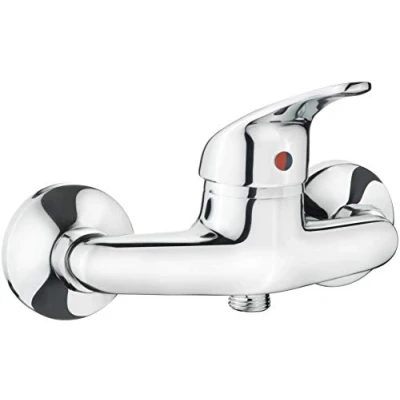 Afbeelding van CON:P douche eengreepsmengkraan &quot;Sesia&quot; hoogwaardige messing behuizing verchroomd 1/2 inch afvoer/eengreepsmengkraan voor opbouwmontage/douche armatuur/douchearmatuur / SA923