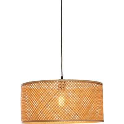 Afbeelding van Good&amp;Mojo Hanglamp Java Bamboe Recht Naturel 50x50x22cm