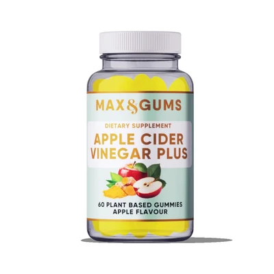 Afbeelding van Max &amp; Gums Apple Cider Vinegar gummies Vegan Glutenvrij 60