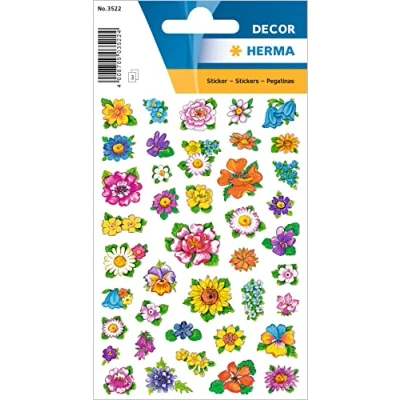 Afbeelding van 10x Herma Stickers klein Bloempjes