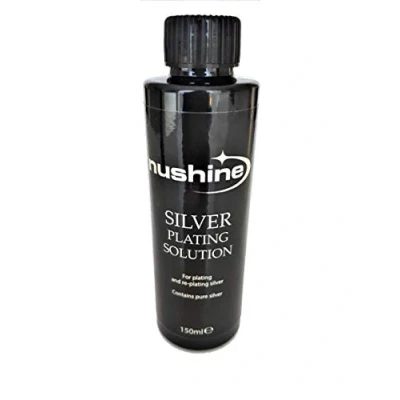 Afbeelding van Nushine Zilververzorgingsoplossing, 150 ml, duurzaam effect voor versleten zilver, messing, koper en brons (milieuvriendelijke formule)