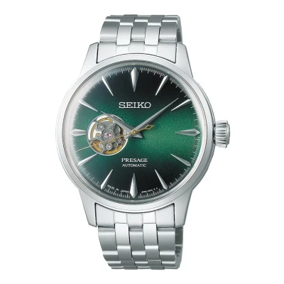 Afbeelding van Seiko SSA441J1 Horloge Presage Automaat staal zilverkleurig groen 40,5 mm