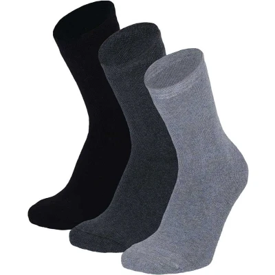 Afbeelding van Apollo Badstof Kindersokken Multi Navy 3 Pak Maat 23/26