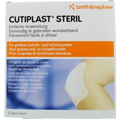 Afbeelding van Cutiplast Steril 10 x 8 cm 5 stuks