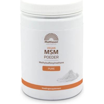 Afbeelding van Mattisson HealthStyle Pure MSM Poeder 550GR