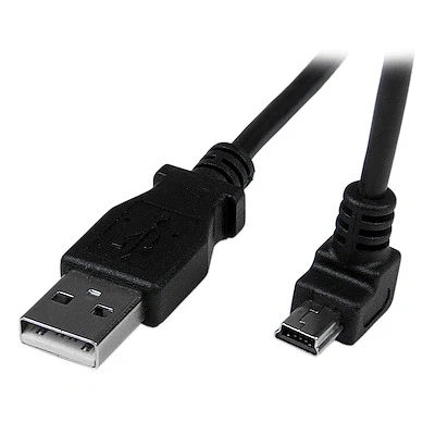 Afbeelding van StarTech.com 2 m mini USB kabel A naar B met neerwaartse hoek