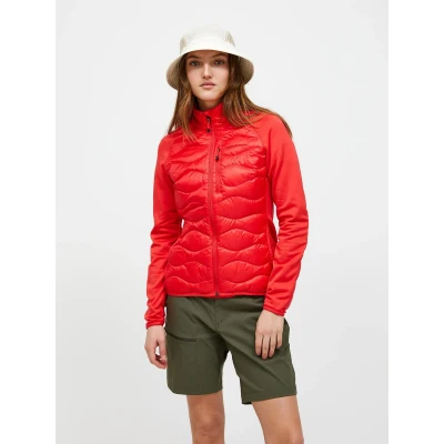 Afbeelding van Peak Performance W Helium Down Hybrid Jacket Dames Ski jas BRILLIANT RED
