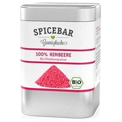 Afbeelding van Spicebar Frambozenpoeder Bio 50 gram Vruchtpoeder gevriesdroogd van 100% frambozen ideaal voor pap, smoothies, om te bakken of als topping kwarkgerechten