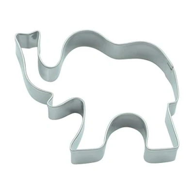 Afbeelding van BekkiB uitsteekvorm &quot;Olifant&quot; ca. 7 x 5,6 cm Vaatwasmachinebestendige olifant van roestvrij staal Voor het bakken koekjes 8075