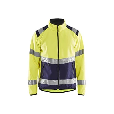 Afbeelding van Blaklader Softshell Jas Hi vis Klasse 2 4877 ORANJE/MARINEBLAUW MT 3XL