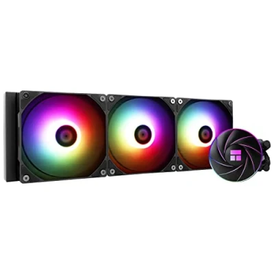 Afbeelding van Thermalright AQUA ELITE 360 ARGB CPU waterkoeler, met 3 x 120 mm PWM ventilatoren, 1550 tpm snelheid, voor AMD/AM4/AM5 en Intel LGA1150/1151/1200/2011/1700, Computer Aio koeler (AE360 ARGB)