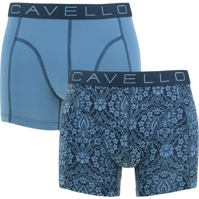 Afbeelding van Cavello 2P microfiber boxers flowers blauw XL