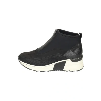 Afbeelding van Rieker Sneakers hoog, Dames, Maat: 38, Schwarz Schoenen