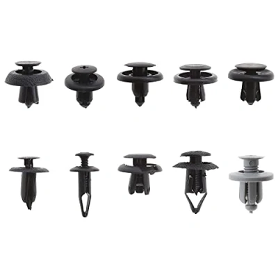 Afbeelding van EMSea 100Pcs Auto Panelen Bumper Trim Clip Vervanging Set Push Fit Retainers Plastic in Klinknagels Moulding Bevestigingsmiddelen Kit 10 Stijlen