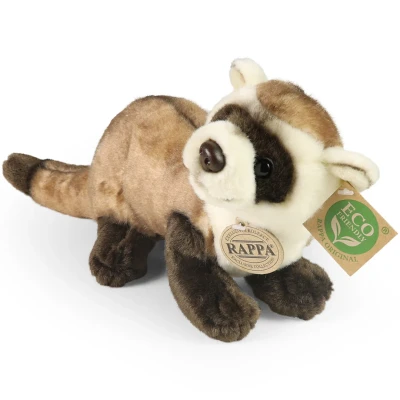 Afbeelding van Rappa ECO knuffel fret 40 cm realistische van recyclede PET flessen bruin, crème