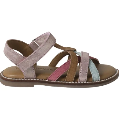Afbeelding van Vertbaudet Sandalen met klittenband van leer voor kinderen, kleuterschoolcollectie