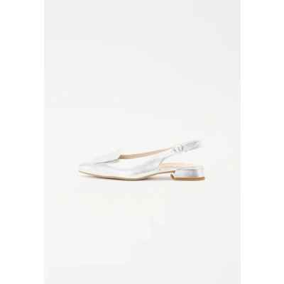 Afbeelding van Paul Green 6090 Slingback ballerina ́s, Dames, Maat: 37.5, Silver coloured Leer