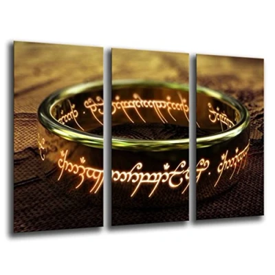 Afbeelding van MULTI Wood Printings Art Print Box Framed Picture Wall Hanging (Total Size: 97 x 62 cm), the Lord of rings And Ready To Hang ref. 26134