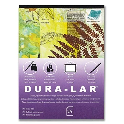 Afbeelding van Grafix helder, 0,005 dura lar film, 35,6 cm van 43 cm, 25 vellen