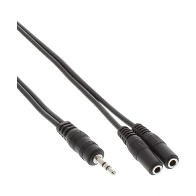Afbeelding van InLine 99300B audio kabel 2 m 3.5mm x Zwart
