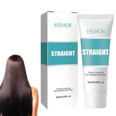 Afbeelding van Haar stijltang, Hydraterende Straighten Cream, verzachten Voedende Straightening Perming Smoothing Cream voor Kroezend haar, Haarverzorgingscrème