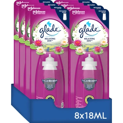 Afbeelding van 8x Glade Sense &amp; Spray Relaxing Zen 18 ml